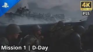 Call of Duty WWII Campaign: D-Day | Gameplay PS5 4K (No Commentary)