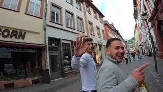 Taking a stroll at downtown Heidelberg, Germany after the COVID-19 Lockdown.