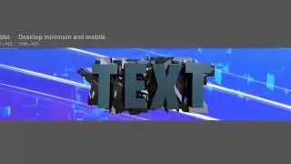 Elemental GFX l 3D TEXT Youtube Banner l C4D + PSD Template [FREE]