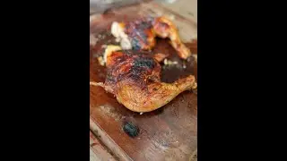 Pollo a la Parrilla con Manteca a la Naranja 🧈🍊#pollo #parrilla #asado #naranja #tutorial #vlog #fyp