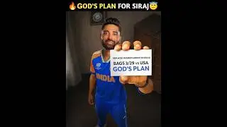 🔥God's Plan For Siraj😇#shorts #viral