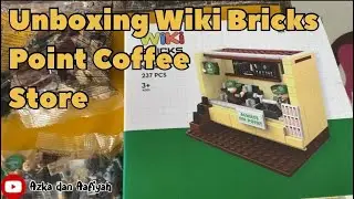 AZKA AAFIYAH UNBOXING AND BUILD WIKI BRICKS  POINT COFFEE STORE ☕️ Lego Point Coffee