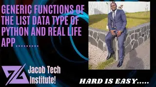 #Generic functions of the list data type in python#Python programming