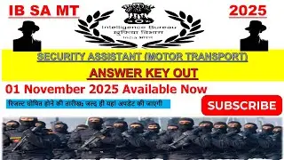 IB Driver 2025 Answer Key Out | IB Security Motor Transport Exam Answer Key Out | IB SA/MT |#ib #dvr