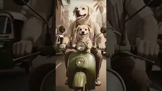 🐕poor puppy say's please wear helmet on ride bike.🙏#trending #shorts