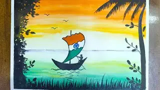 Republic day drawing | Simple Republic Day Drawing | How to draw independence Day Drawing  