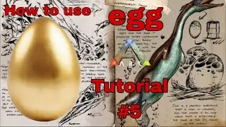 ARK: Survival Evolved - EP.5 how to use golden hesperornis egg tutorial
