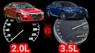 Midsize Sedan Showdown: Toyota Camry (301 HP) vs. Honda Accord (252 HP)