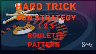 FON STRATEGY 1 2 3 ROULETTE Pattern @FON @ROULETTE
