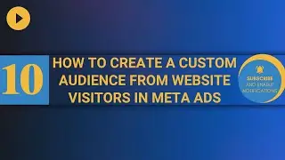 How to create a custom audience from website visitors in Meta Ads