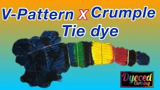 How to Tie Dye : V Pattern with Crumple (Quick Tutorials)