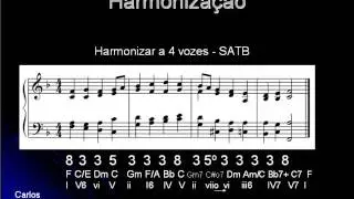 Harmonização a 4 vozes - Tutoriais em música