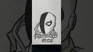 How to draw Slade from Teen Titans! #shorts #sketch #teentitans #slade