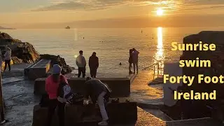 Sunrise swim Forty Foot Dublin