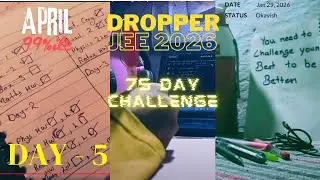 JEE Dropper 75 Day Challenge || Day 5 || #75DayChallangeIIT