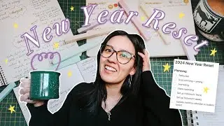 New Year Reset Routine ✨ slow planning, yearly goals, hobonichi set up, life admin + starting fresh