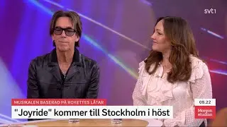SVT Morgonstudion - Per Gessle & Hanna Hedlund about Joyride the Musical to Stockholm. With subs