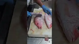Professional  Queen Red Snapper Fish Clean Cutting Skills#shorts