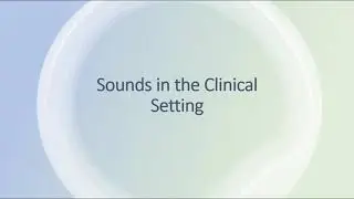 Clinical Environments and Sound as Therapy