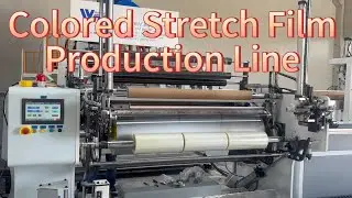 PE Stretch Film Production Line, T&uuml;rkiye Customer Produce Color Winding Film Online, 3 or 5 Layer