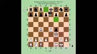 King's Gambit Accepted, Muzio Gambit, Sarratt Defense (C37), 1-0