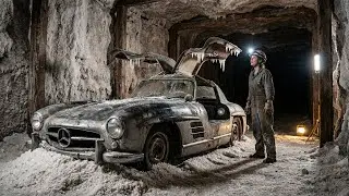 ASMR Car Restoration  $5M Mercedes 300 SL Gullwing Found in Salt Mine   Full Restoration