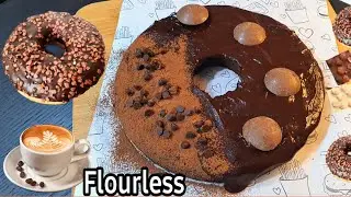 لأول مرة في تاريخ الدوناتس🍩دونات شوكلت كيك بدون اي دقيق او نشا😱حاجة حلوة ترفع هرمون السعادة وقت دايت