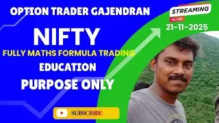 NIFTY MATHS FORMULA OPTION TRADING LIVE | 21-NOV-25 | OTG
