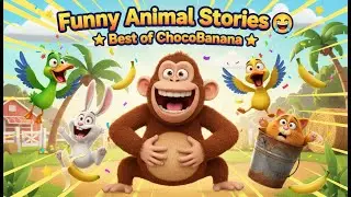 😂 Funny Animal Stories for Kids | Moral Tales Compilation | Best of ChocoBanana 🐶🦊🐸