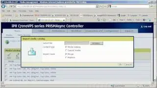 Importing media catalog | Oc&eacute; PRISMAsync know hows
