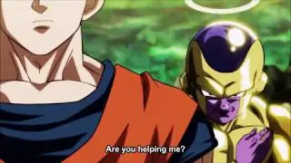 Gohan Saves Frieza From Dyspo & Fights Together