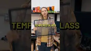 Why does tempered glass break near ceramic tiles?