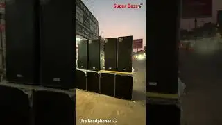 Ahuja spx 1210 top 4 with Audiotone 1852 2000watt bass testing #techno #dj #soundtest#bass#speaker