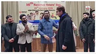 Divisional Commissioner Kashmir speaks with media on the sidelines of the 16th National Voters’