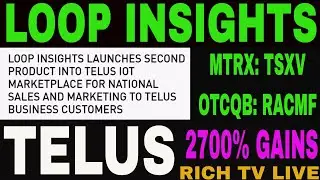 Loop Insights (MTRX:TSXV; RACMF:OTCBQ) - Telus (T:TSX; TU:NYSE)