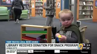 Iowa City Public Library announces five years of funding support for free snack program