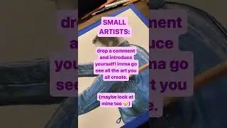 SMALL ARTIST SUPPORT🥹🤩 #art #artistsupport #shorts
