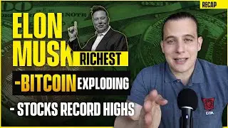 Elon Musk Richest In The World, Stocks Record Highs, Bitcoin Explodes