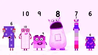 Numberblocks Learning Academy #176 - Numberblocks 6 10 6 8 9 - Numberblocks Magic Run - Numberblocks