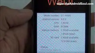 WeUI для Galaxy S i9000