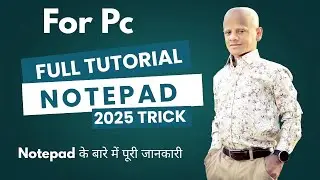 Notepad Full Tutorial // Kaise Chalaye // SIDDHARTH TECH GURU //