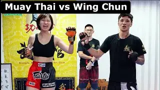 Muay Thai Girl Challenges Wing Chun Guy Qi La La