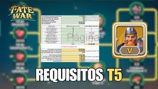&iexcl;Calcula El Tiempo Para Tus Primeras T5! + Requisitos: Tecnolog&iacute;a, Materiales,... l FATE WAR