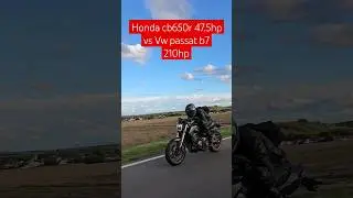 Honda cb650r 2023 47.5hp vs Vw Passat b7 210 hp
