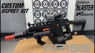 CUSTOM LeHui Kriss Vector Gel Ball Blaster TOY! - Modified Osprey Kit + Double Drum Mag & Bat Ext