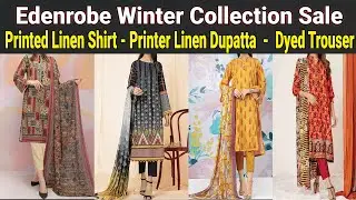 edenrobe winter collection 2022 sale,  | collection 2022 unstitched, | edenrobe suit,