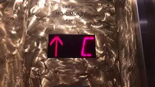 4K 30fps: WESTINGHOUSE Hydraulic Parking Elevator At Hilton DoubleTree Hotel - Downtown Los Angeles