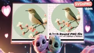 Bird on a Branch Floral Art PNG file - Clean, Reliable Artwork #svgnpng