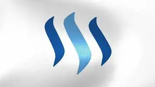 Flag of Steem Dollars (SBD) logo waving in the wind - Crypto Flag logo animation