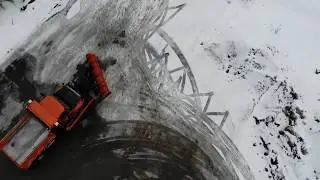 vermont winter from above